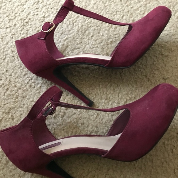 Forever 21 Shoes - burgundy heels